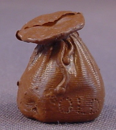 Johnny West Best Of The West PVC Gold Poke Bag Or Sack, 3/4 Inches Tall, 1960 Marx, Vintage