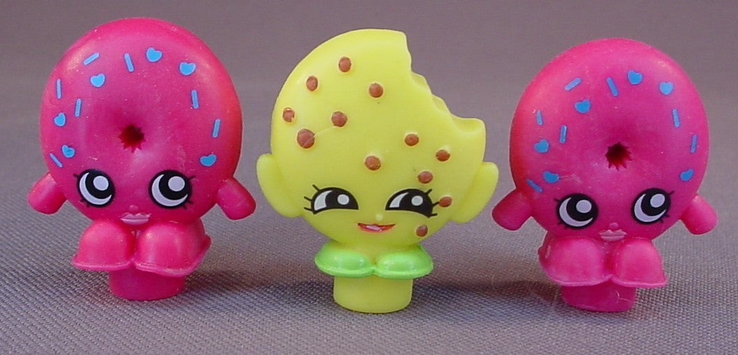 Shopkins Lot Of Three Pencil Topper Figures