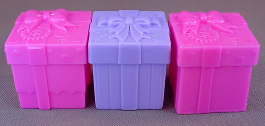 Shopkins Lot Of 3 Gift Boxes With Removable Lids, 1 1/2 Inches Tall
