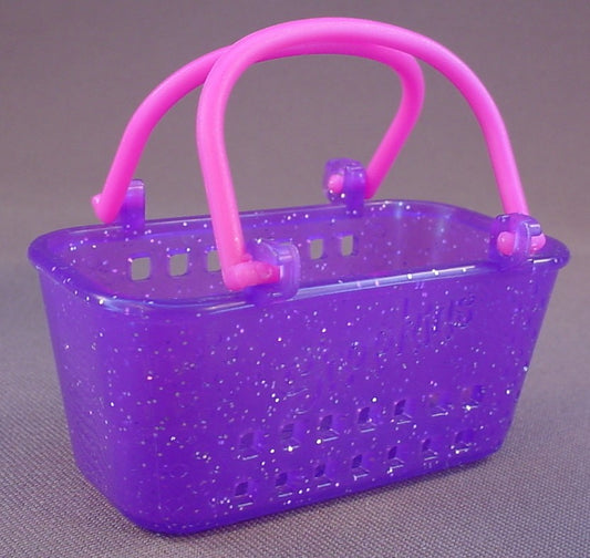 Shopkins Purple Shopping Basket With Pink Handles