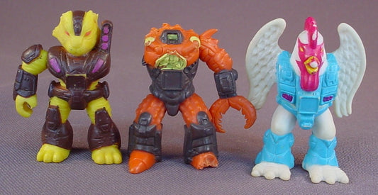 Battle Beasts Lot Of 3 Figures That Are Missing Parts, 1987 Hasbro