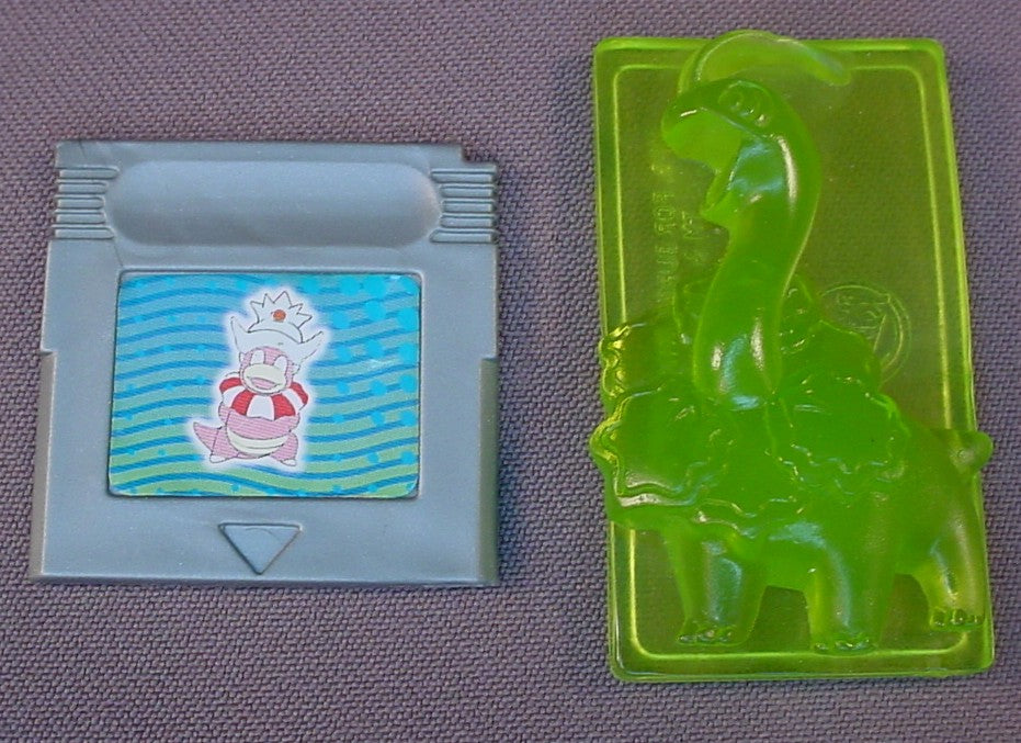 Pokemon Game Boy Blue Pinball Game With A Silver Cartridge & A Green Card, 2000 Burger King