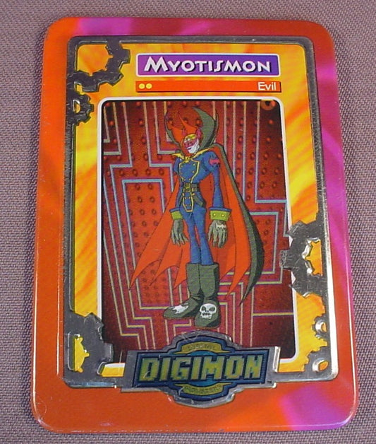 Digimon Metal Or Tin Myotismon Card, 2000 Taco Bell