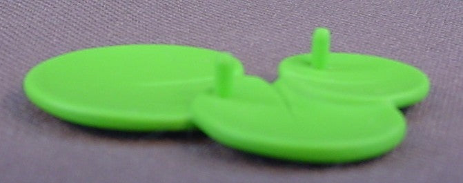 Playmobil Light Or Linden Green Lily Pad With 3 Leaves And 2 Studs, Lilypad, 3015 3016 3229 3240 3283 3896 4008 4056