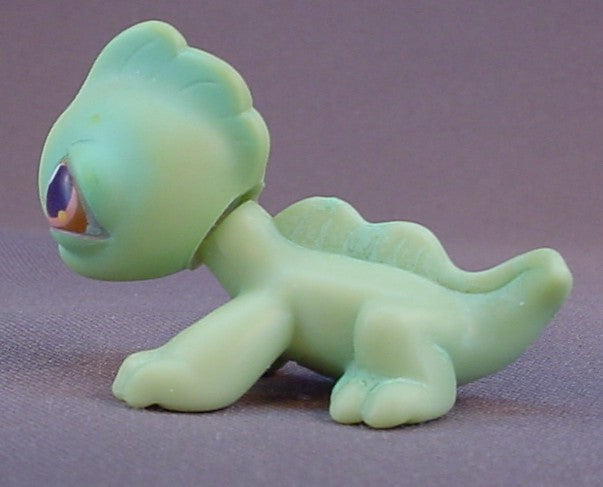 Littlest Pet Shop #29 Blemished Pale Green Iguana With Brown Eyes, Singles, Spring Tubes 2006, LPS, 2004 Hasbro