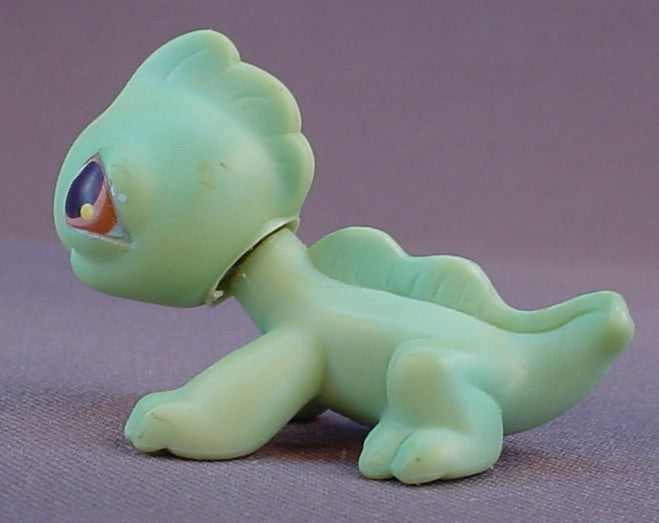 Littlest Pet Shop #29 Blemished Pale Green Iguana With Brown Eyes, Singles, Spring Tubes 2006, LPS, 2004 Hasbro