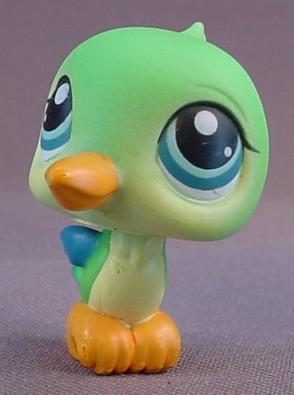 Littlest Pet Shop #208 Blemished Green & Yellow Hummingbird With Blue Eyes, Portable Pets, 10 Pack, LPS, 2006 Hasbro