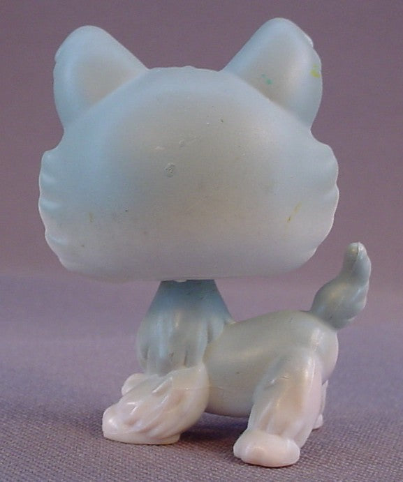 Littlest Pet Shop #69 Blemished Gray & White Husky Puppy Dog With Blue Eyes, Polar Puppies, LPS, 2005 Hasbro