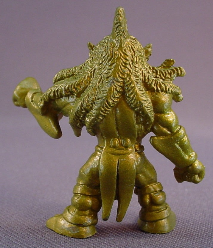 Ultimate Muscle Men Kinnikuman Eskara PVC Figure, Gold Or Golden, 1 3/4 Inches Tall, M.U.S.C.L.E., Muscle Man, Y/STA, 2002 Bandai