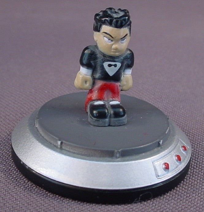 DJ Skribbles Spinheads Troi Figure Toy, 1 14 Inches Tall, The Base Is 1 3/8 Inches Across, 2004 X-Concepts, DSI Toys Inc