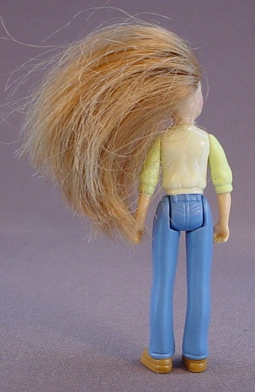 Fisher Price Sweet Streets Woman Figure With Hair, 3 Inches Tall, The Head Arms & Legs Move, From A Beauty Salon Set, 2000