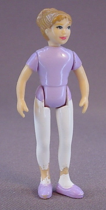 Fisher Price Sweet Streets Ballerina Figure, 2 5/8 Inches Tall, The Legs Head & Arms Move, From A Sweet Streets Dance Studio, 2002