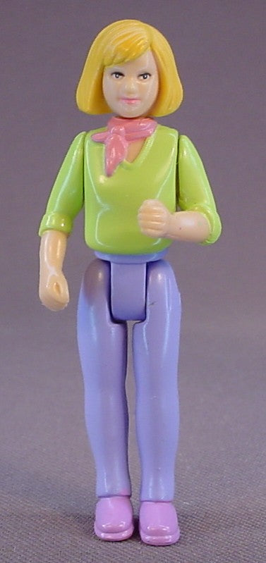 Fisher Price Sweet Streets Mom Or Mother Figure, 3 Inches Tall, Bends At The Waist, From A Country Cottage Set, 2000