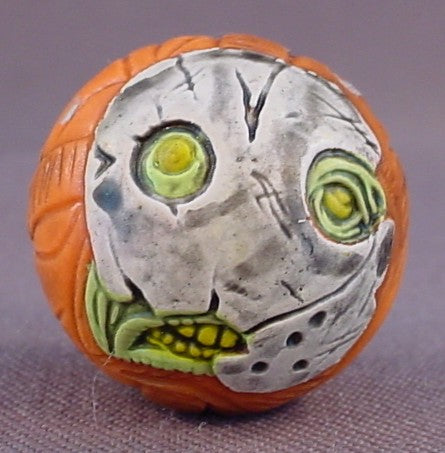 Maniac Orbs Orange Super Maskiac Ball, Supreme, 1 Inch In Diameter, Orbital Federation, Rare, Similar To Madballs But Smaller And Solid Rubber