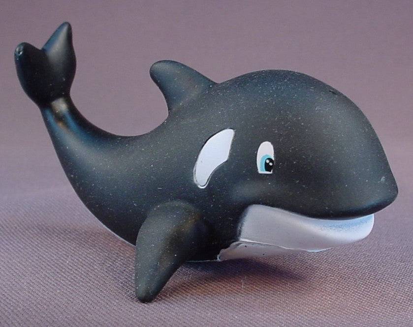 Barbie I Can Be A SeaWorld Trainer Baby Orca Whale, Vinyl Figure Toy, 3 1/4 Inches Long, 2008 Mattel