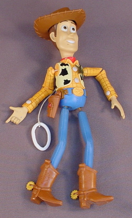 Disney Toy Story Collapsin' Woody Cowboy Toy With Removable Hat, 7 1/2 Inches Tall, 2008 Mattel, Collapsing