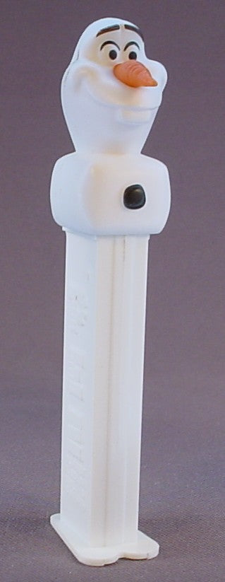 Pez Disney Frozen Olaf The Snowman, White Stem, Pez Candy Dispenser