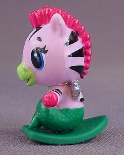 Hatchimals Pink Mer-Zebrush Figure, Mermal Magic, Season 5, Colleggtibles, Spin Master, Spinmaster, With Removable Surfboard