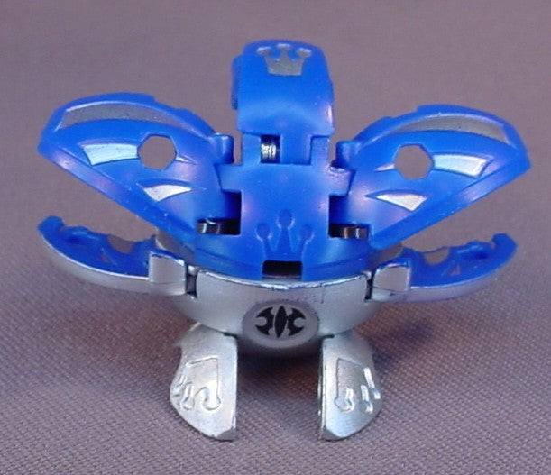 Bakugan Battle Brawlers New Vestroia Aquos Mutant Elfin 1150G Mechantium Surge High G Power, 2009, Has A Metal Bottom, Has A Metal Ring With Different G-Powers, One Of The Metal Legs Does Not Stay Folded Up