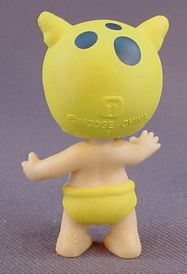 Baby Twozie Lippy Figure With A Yellow Leopard Hat, Season 1, Two Cool, 2016-2017 Moose, Twozies, The Head Turns, Doll, T1-016