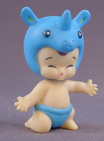 Baby Twozie Riley Figure With A Blue Rhinoceros Rhino Hat, Season 1, Two Adventurous, 2016-2017 Moose, Twozies, The Head Turns, Doll, T1-027