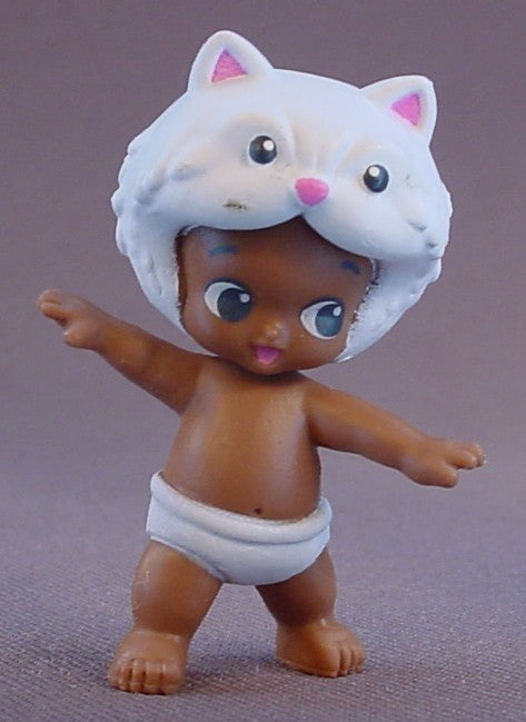 Baby Twozie Claude Figure With A White Cat Hat, Season 2, Two Sweet, 2016-2017 Moose, Twozies, Rare, The Head Turns, Doll, T2-083