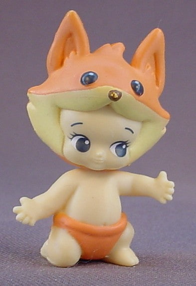 Baby Twozie Swifti Figure With An Orange Fox Hat, Season 1, Two Wild, 2016-2017 Moose, Twozies, Rare, The Head Turns, Doll, T1-051