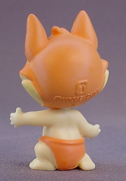 Baby Twozie Swifti Figure With An Orange Fox Hat, Season 1, Two Wild, 2016-2017 Moose, Twozies, Rare, The Head Turns, Doll, T1-051