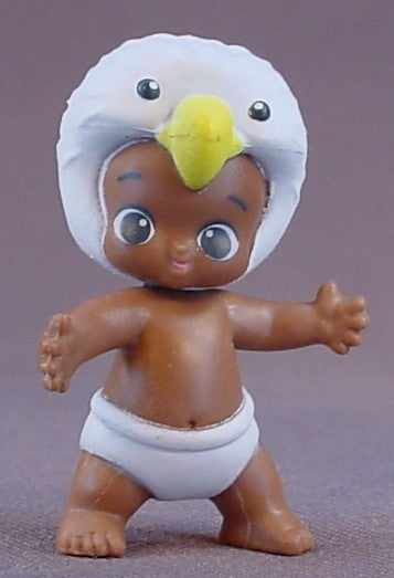 Baby Twozie Eddie Figure With A White Eagle Hat, Season 2, Two Wild, 2016-2017 Moose, Twozies, Rare, The Head Turns, Doll, T2-146