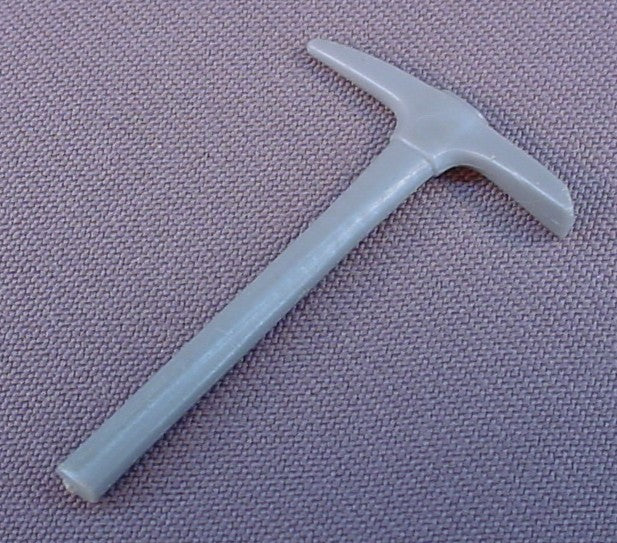 Playmobil Gray Pick-Ax Tool, 3002 3126 3747 3761 3777 3802 4138 4162 4211, Grey Pick Axe