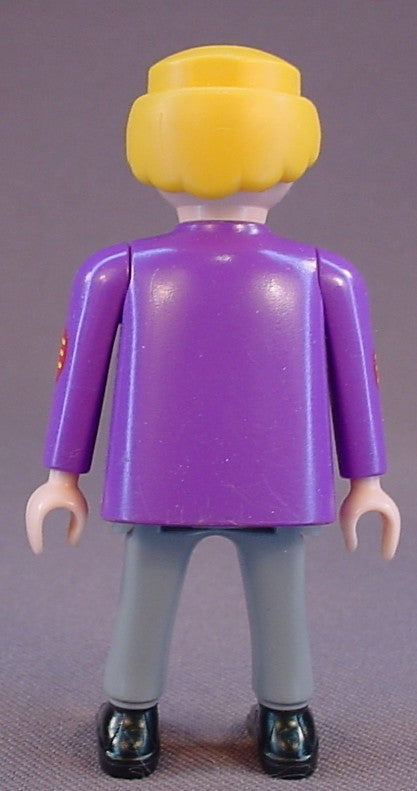 Playmobil Adult Male Skateboarder Dude Figure With A Purple Shirt With ROLL ON Design