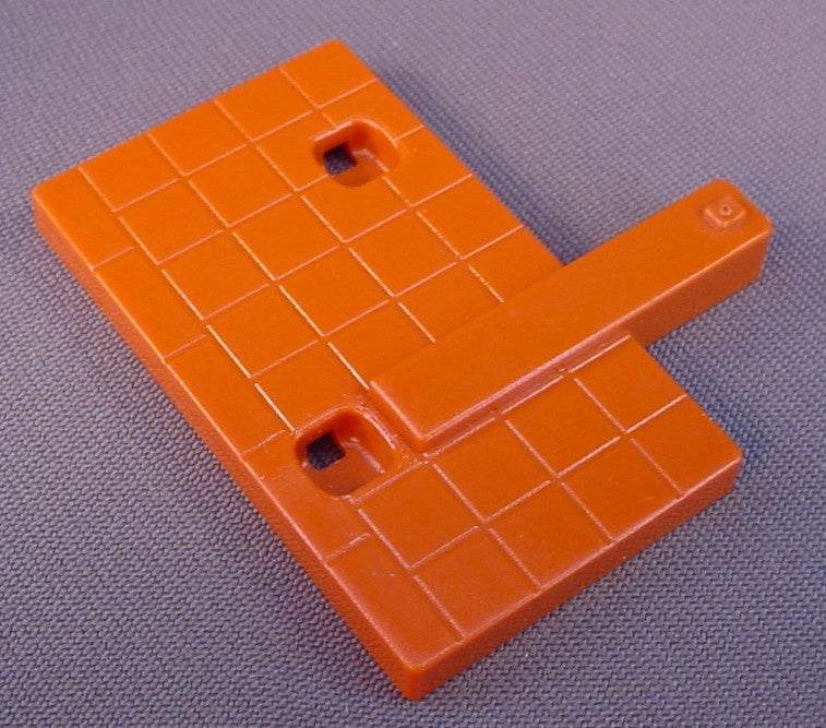 Playmobil Orange Brown Bathroom Tile Wall With 2 System X Sockets, Reddish Brown, 4263 4264 5421 7393, 30 28 9160