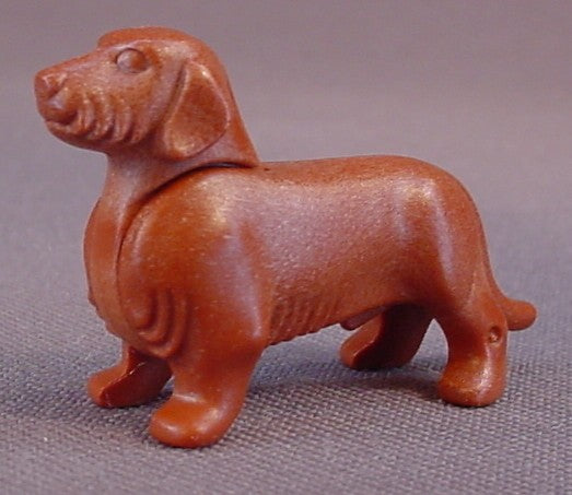 Playmobil Reddish Brown Dachshund Dog Animal Figure 3059 3976 3124 9990A 3715 3069 3741 3751