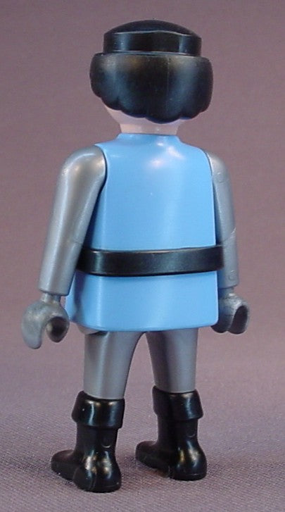 Playmobil Adult Male Swan Soldier Knight Figure In A Blue Tunic With A Swan Crest