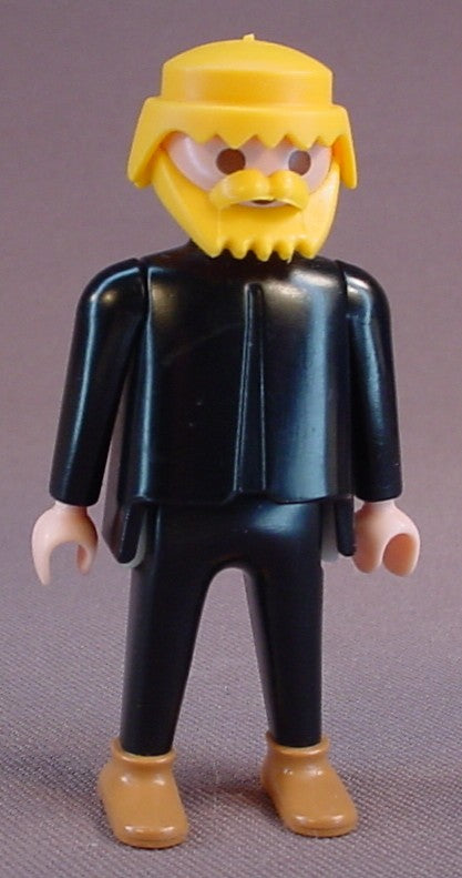 Playmobil Adult Male Dragon Squad Officer Figure With A Yellow Dragon On The Back, Blond Hair, 3669