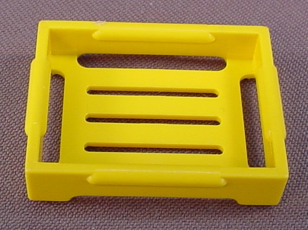 Playmobil Yellow Shallow Tray Or Crate Made With Slats, Victorian, 3296 3297 3418 3482 3634 5341