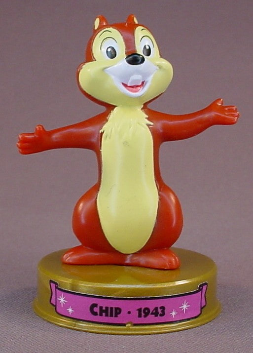 Disney 100 Years Of Magic Chip PVC Figure On A Base, Walt Disney World, Mickey And Friends Movie