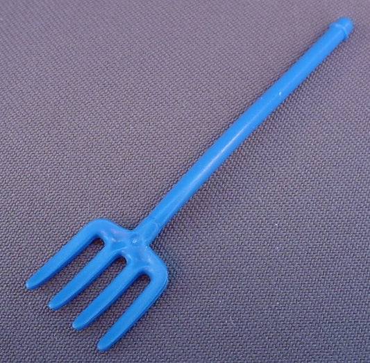 Playmobil Blue Pitchfork With 4 Tines Tool, Pitch Fork, 3255 4131 4143 4190 4344 4480 4852 5005 5276
