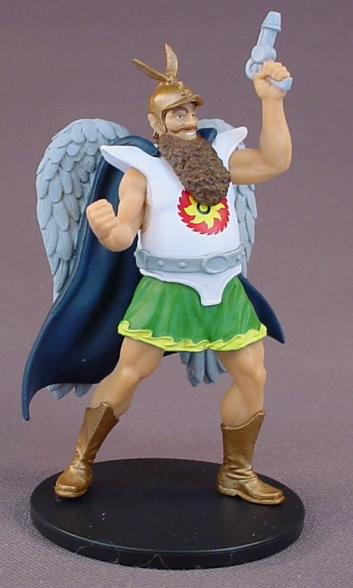King Vultan PVC Figure With A Round Base And The Original Box, 3 1/2 Inches Tall, Flash Gordon Comics, From A King Comics Super Heroes Series, Boss Fight Studio