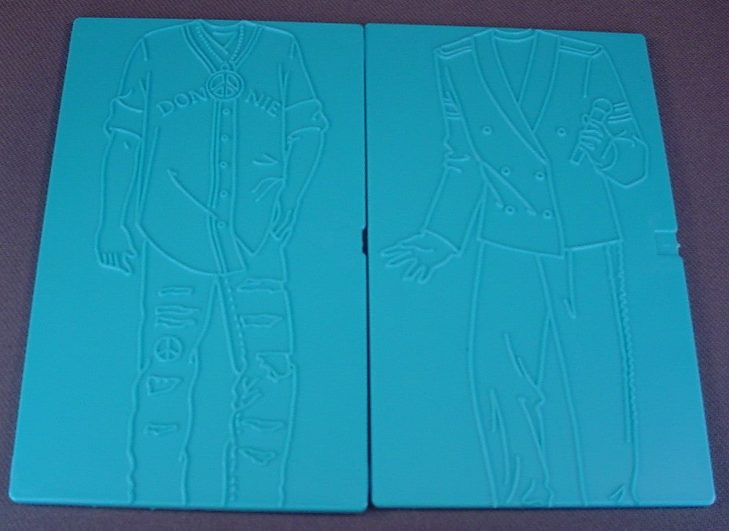 New Kids On The Block Fashion Plates And Instructions, Compatible With Tomy Fashion Plates, 1990 Hasbro, Irwin, Vintage