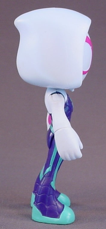 Marvel Ghost-Spider Action Figure, 4 Inches Tall, Gwen Stacy, Disney Junior's Spidey And His Amazing Friends Series, The Head Arms And Legs Move, Spider-Gwen, 2021 Hasbro