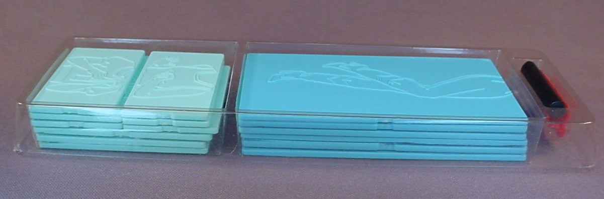 Vintage Tomy More Fashion Plates Set #2510 In The Original Box, Has The Original Plastic Tray With The Crayon & Holder, Has 15 Fashion Plates, 1978 Tomy