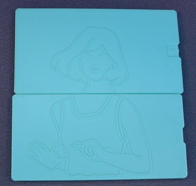 Vintage Tomy More Fashion Plates Set #2510 In The Original Box, Has The Original Plastic Tray With The Crayon & Holder, Has 15 Fashion Plates, 1978 Tomy