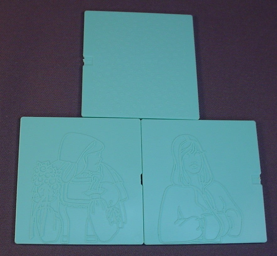 Vintage Tomy More Fashion Plates Set #2510 In The Original Box, Has The Original Plastic Tray With The Crayon & Holder, Has 15 Fashion Plates, 1978 Tomy