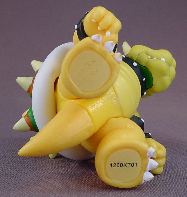 Super Mario Bros King Koopa Bowser Action Figure, 2 3/4 Inches Tall, Has Some Paint Rubs From Play Use, The Head Arms And Tail Move, World Of Nintendo, 2007 Jakks