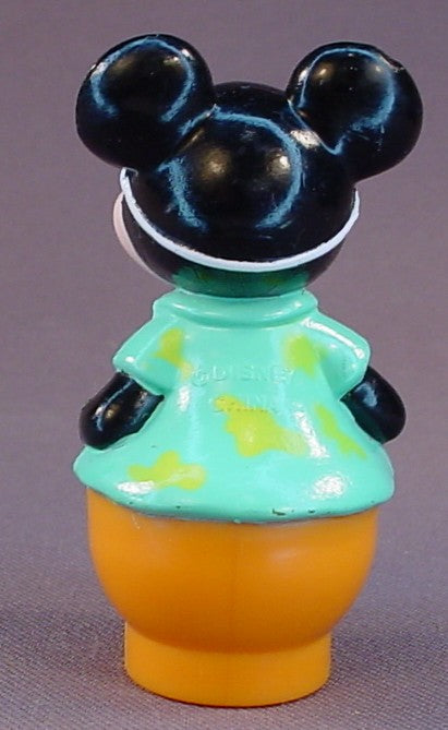 Disney Mickey Mouse With A Popsicle And Sunglasses PVC Figure, 3 Inches Tall, Eating An Ice Cream Bar, Arco Playset Little People, Figurine