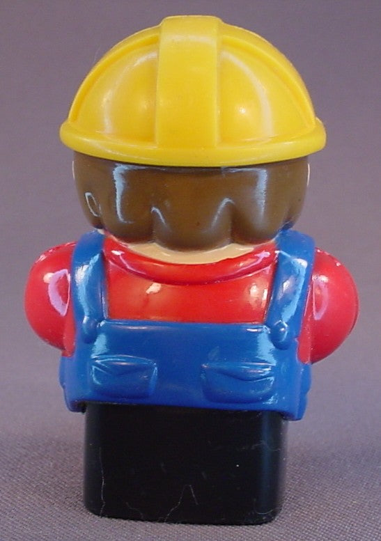 Mega Bloks First Builders Construction Worker Wearing A Hard Hat And Holding A Hammer, 3 Inches Tall
