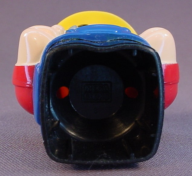 Mega Bloks First Builders Construction Worker Wearing A Hard Hat And Holding A Hammer, 3 Inches Tall