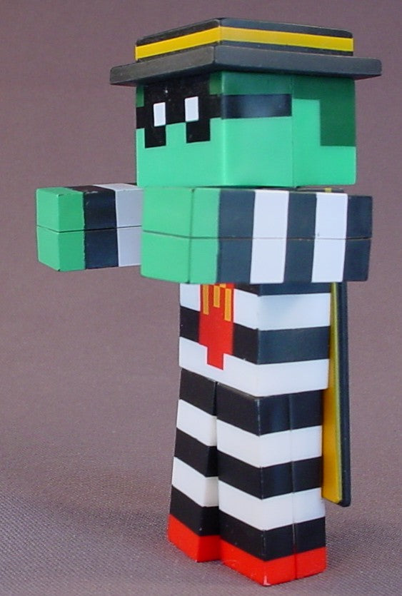 Minecraft Zombie Hamburglar Figure, 4 Inches Tall, 2025 McDonalds Minecraft Movie Series