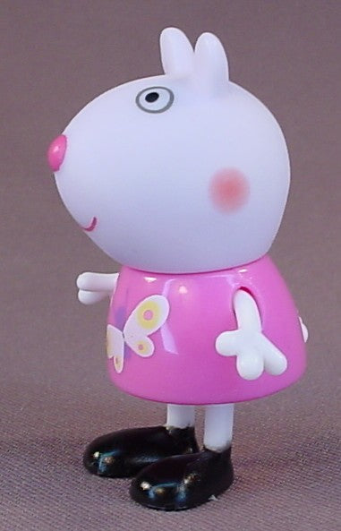 Suzy Sheep Plastic Figure From Peppa Pig TV Show, 2 3/8 Inches Tall, The Head Swivels And The Arms Move, 2003 Jazwares